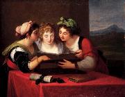 Angelica Kauffmann Drei Sangerinnen oil